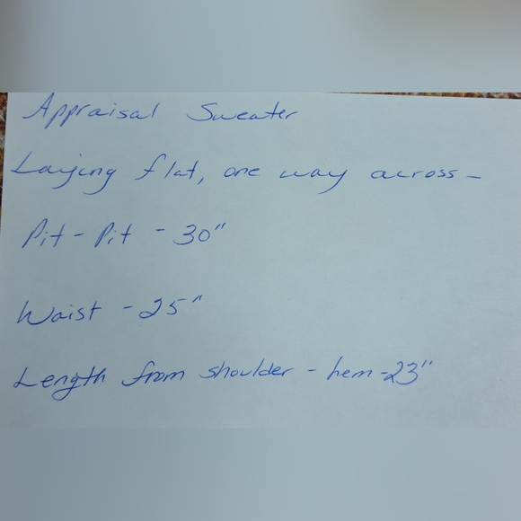 Appraisal S Oversized Featherweght Fall Autumn Sweater Flared Sleeve V Neck - Picture 6 of 6